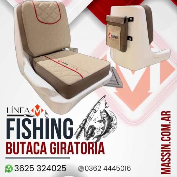 BUTACA FISHING GIRATORIAS PARA LANCHA LINEA M