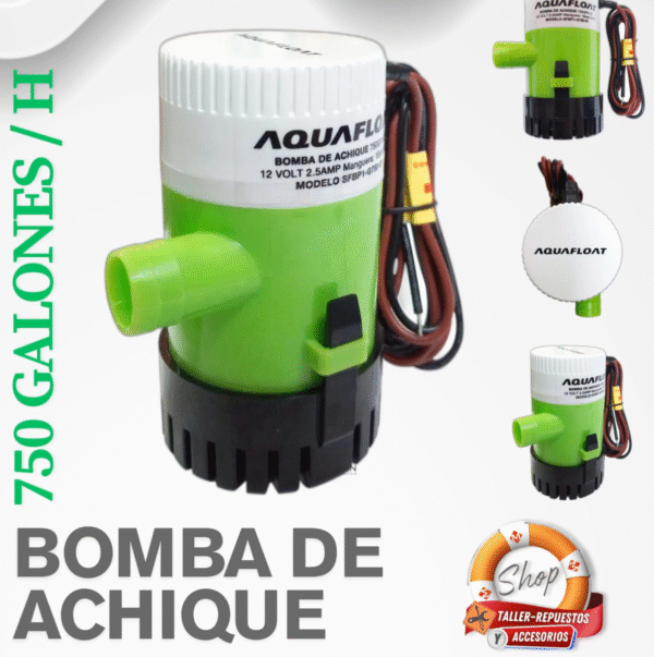 Bomba De Achique Eléctrica 750 Gph 12v Aquafloat - Nautica