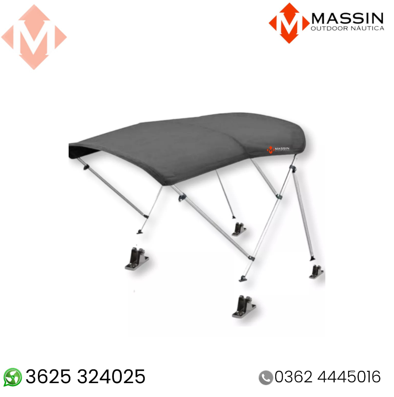 Toldo Bimini Mon Universal Para Lanchas 1.50 A 2.10 Mts